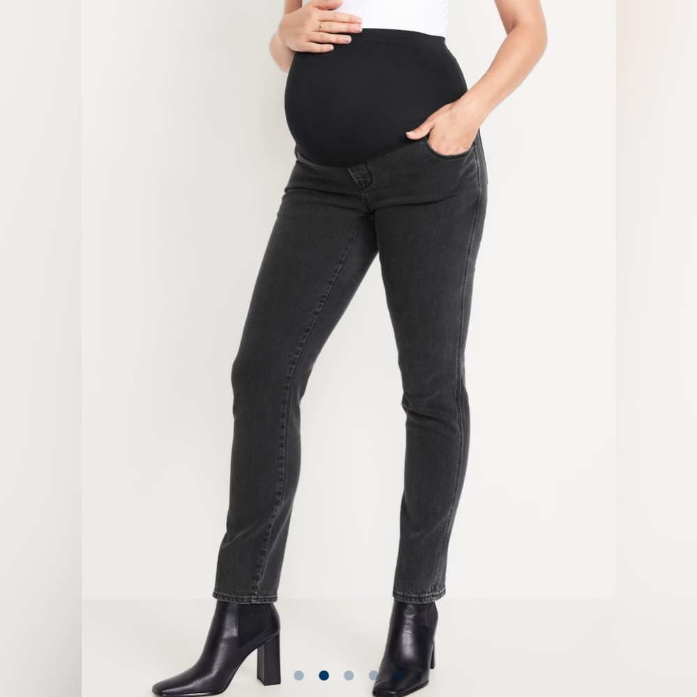 NWT Old Navy Maternity Full-Panel Vintage Slim Jeans - Size 6